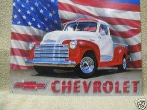Old Chevy Pickup Chevrolet truck tin metal sign  