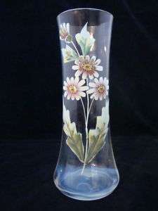 Antique french enamel glass vase Mont Joye ?  