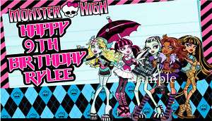 Birthday Cake Pops on Monster High Edible Icing Image Birthday Cake Topper 5