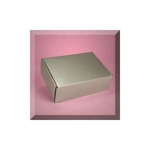   50ea   8 X 8 X 2 3/4 Silver Corrugated Tuck Top Box