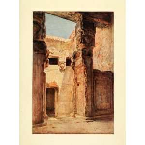   Ancient Ruins Walter Tyndale   Original Color Print