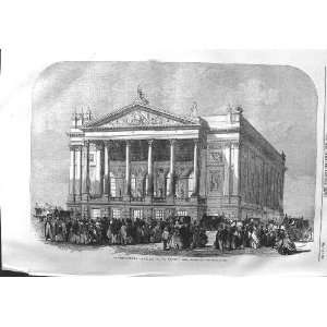  1858 EXTERIOR COVENT GARDEN THEATRE ARCHITECTURE