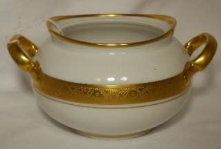 HUTSCHENREUTHER china HUT99 Gold Encrusted Sugar Bowl BASE ONLY   no 