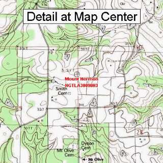  USGS Topographic Quadrangle Map   Mount Hermon, Louisiana 