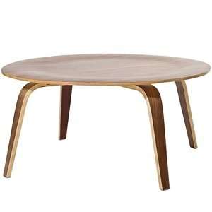  Lexington Modern Molded Plywood Coffee Table, Natural 