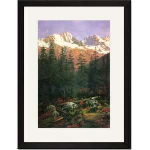  Black Framed/Matted Print 17x23, Canadian Rockies: Home 