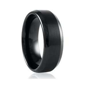  Black Ceramic Two Tone HIGHRISE Ring: Jewelry
