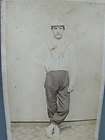 Antique Small Cabinet Card of Gypsy Man in Funny Outfit