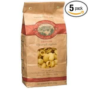 Montebello Organic Conchiglie, Italian Macaroni, 16 Ounce Bag (Pack of 