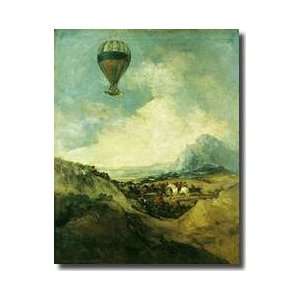   Balloon Or The Ascent Of The Montgolfier Giclee Print: Home & Kitchen