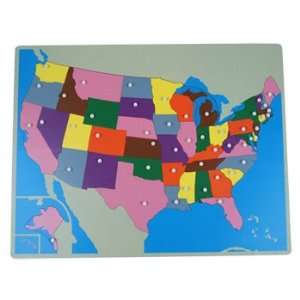  Montessori USA Puzzle Map Toys & Games