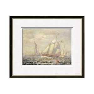  New York Harbor Framed Giclee Print