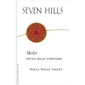  2009 Seven Hills Seven Hills Vineyard Walla Walla Merlot 