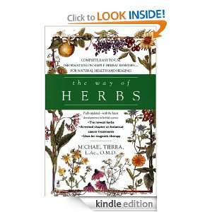 The Way of Herbs Michael Tierra  Kindle Store