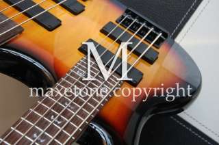 Mint Sunburst Freted/Fretless 5/4 string electric Bass Combo #911 