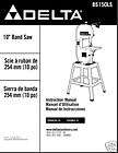 delta 10 band saw instruction manual $ 10 99 see suggestions