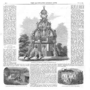 Fountain For Holyrood Palace Scotland 1858