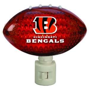   NFL Cincinnati Bengals Football Shaped Night Lights: Home Improvement