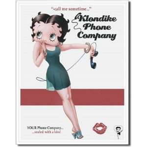   Boop Klondike Phone Company Retro Vintage Tin Sign: Home & Kitchen