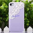 Bling Pearl Cute Lace Deco Sweet Case Cover for iPhone 