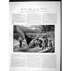   1893 HUNTING ROCKY MOUNTAINS BRITISH COLUMBIA TRAPPERS
