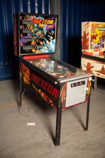 Welcome Up for sale is a Meteor pinball machine. This is one unit 