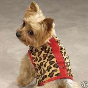 Zack & Zoey Leopard Safari Dog Harness Vest XX SMALL:  