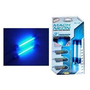   Thin LIne  3 inch Sound Activated Neon Rods  Blue (pair) Automotive