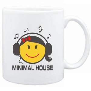 Mug White  Minimal House   female smiley  Music Sports 