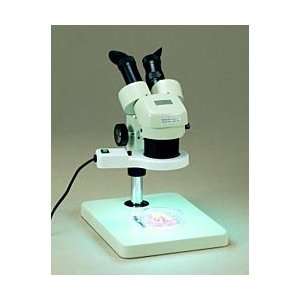 com Microscope, Advanced Stereomicroscope with Fluorescent Ring Light 