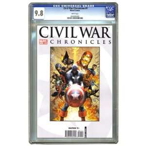    Civil War Chronicles #1 Michael Turner Cover CGC 9.8 Toys & Games