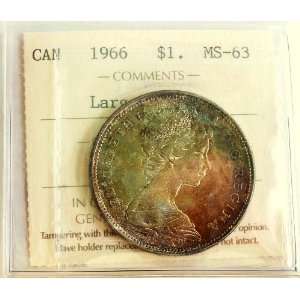  1966 Canada Dollar ICCS MS 63 [#23] 