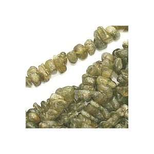  Green Garnet Gem Beads Chips 5 10mm / 34 Inch Strand Arts 