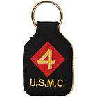 4th MARINE DIVISION Embroidered Keychain