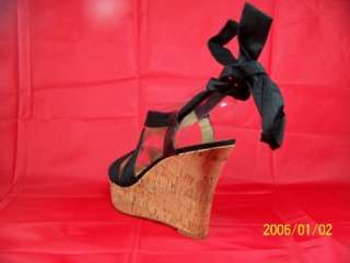 New Guess Wedge By Marciano Jingman Black Fabric 10  