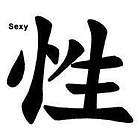 sexy chinese symbol flirt personal temp tattoo pkg 5 returns