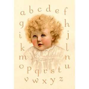  Little Girls Alphabet 44X66 Canvas