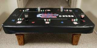   Pool Table Cover   Texas Holdem   From Pool to Poker   55x99  