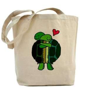  Turtles In Love Funny Tote Bag by  Beauty