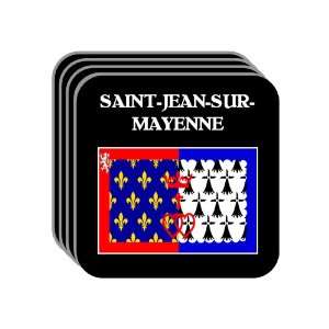   de la Loire   SAINT JEAN SUR MAYENNE Set of 4 Mini Mousepad Coasters