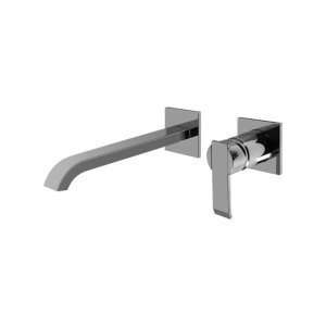   PC Qubic Wall Mounted Lavatory Faucet with S Ingl: Home Improvement