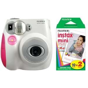  Fujifilm Instax Mini 7S Instant Film Camera (Pink) + 40 