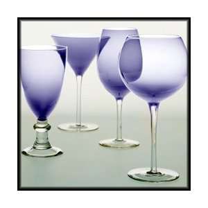 Glass Stemware Plum Martini Glasses (Set of 4):  Kitchen 