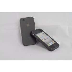  Charcoal Soft Gel Skin Case for iPhone 4: Cell Phones 