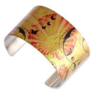  Stainless Steel Sunrise Delight Cuff Bangle Jewelry