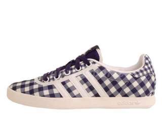 Adidas Adi Court Super Low W Purple White Gingham Womens Casual Shoes 