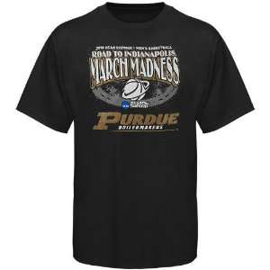 Purdue Boilermakers Black 2010 March Madness Road to Indianapolis T 