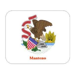  US State Flag   Manteno, Illinois (IL) Mouse Pad 