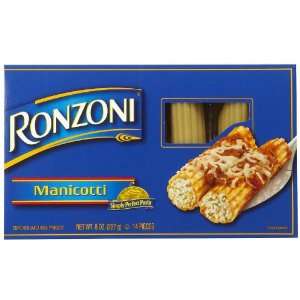 Ronzoni Manicotti, 8 oz Grocery & Gourmet Food