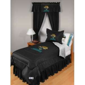 Jacksonville Jags Jaguars 5Pc LR Full Comforter/Sheets Bed Set:  